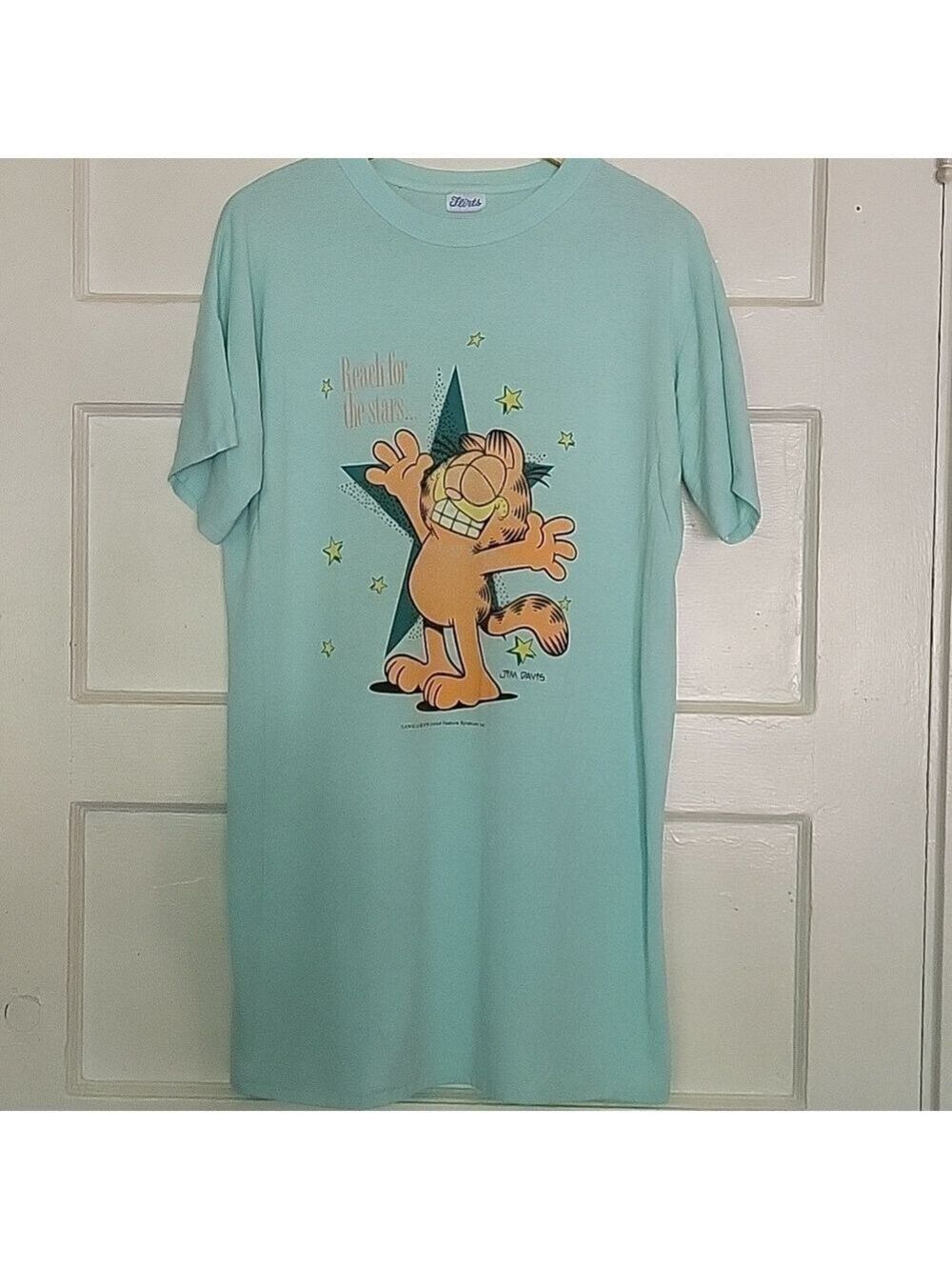 Vintage 1978 Jim Davis Garfield "Reach for the stars" Single Stitch T Shirt